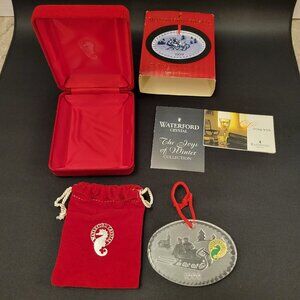 Waterford Crystal Christmas Ornament 1999 Joys Of Winter Sleigh Ride